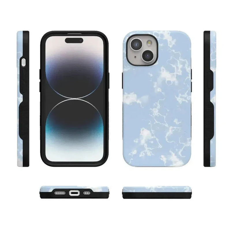 Light Blue Skies | Marble Clouds Case iPhone Case get.casely 