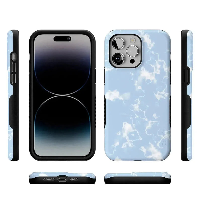 Light Blue Skies | Marble Clouds Case iPhone Case get.casely 