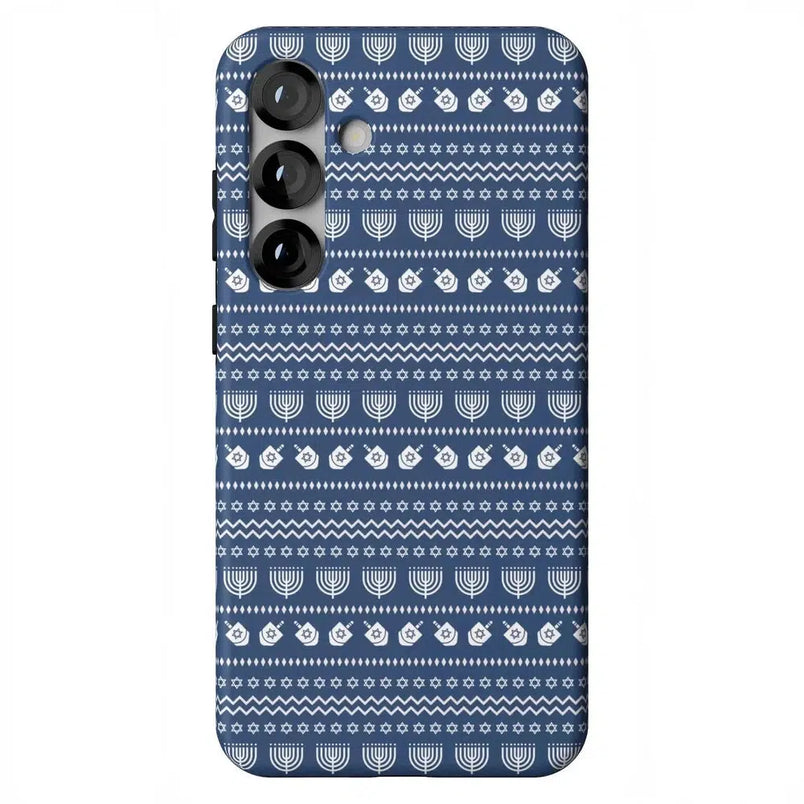 Light the Night | Hannukah Case Phone Case Casetry Essential + MagSafe® Galaxy S25 Plus