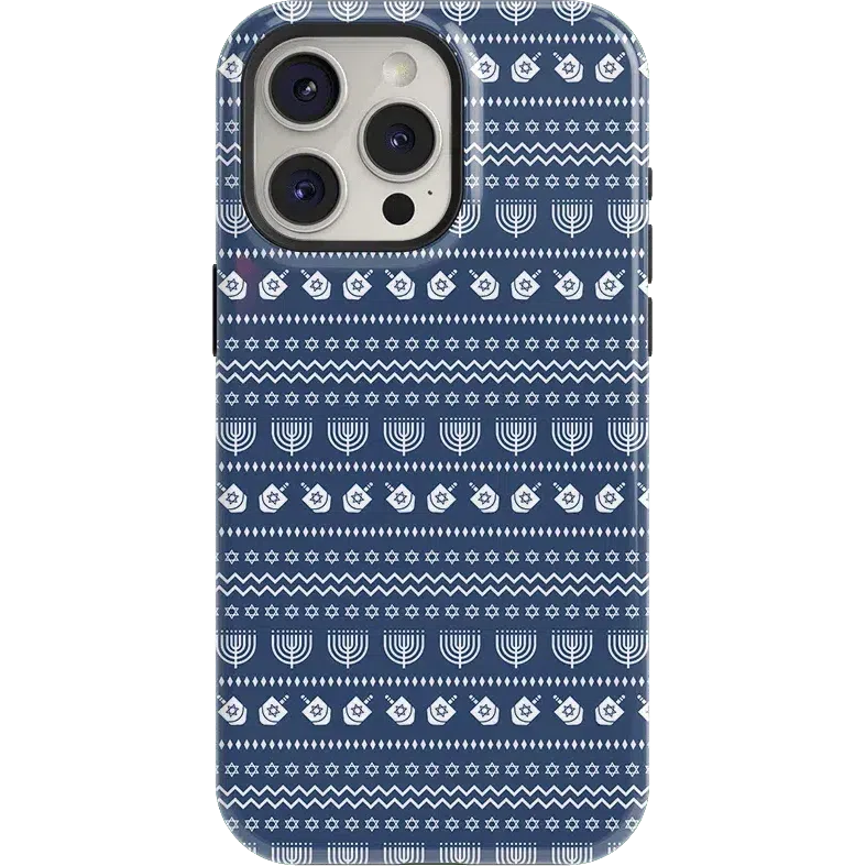 Light the Night | Hannukah Case Phone Case Casetry Essential + MagSafe® iPhone 15 Pro Max