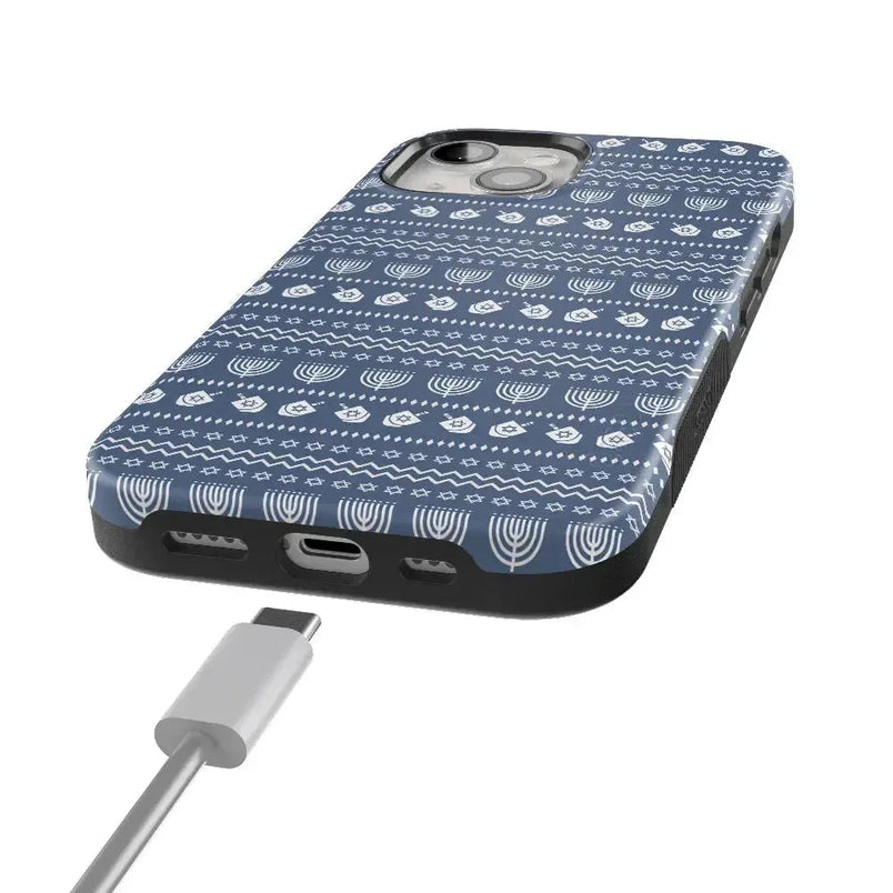 Light the Night | Hannukah Case Phone Case Casetry 