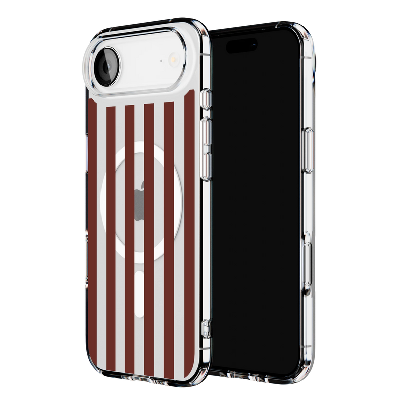 Sunday in Brooklyn | Burgundy Stripes Case