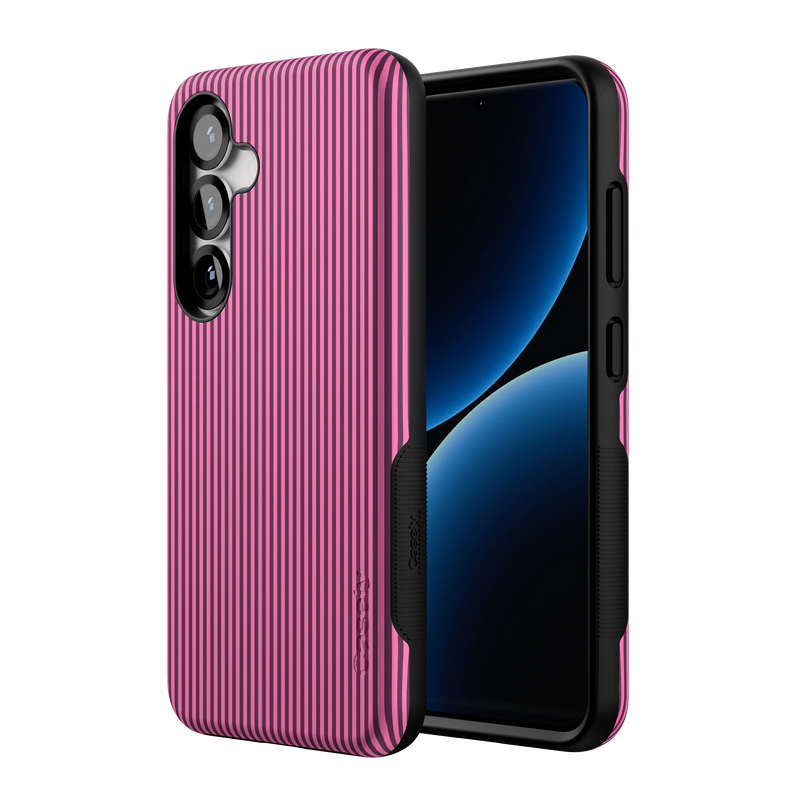 Stripes and the City | Pink & Purple Pinstripe Case