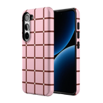 Uptown Gridlock | Pink Checkerboard Case