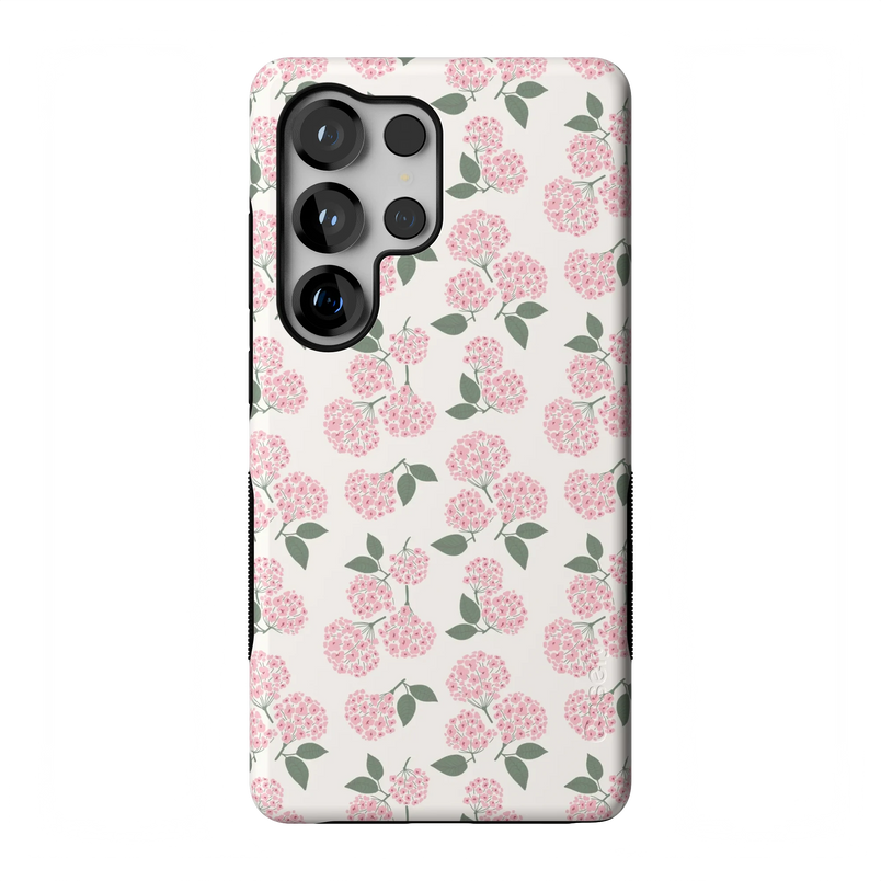 Nantucket Cottage | Pink Hydrangea Case - Galaxy S25 Ultra