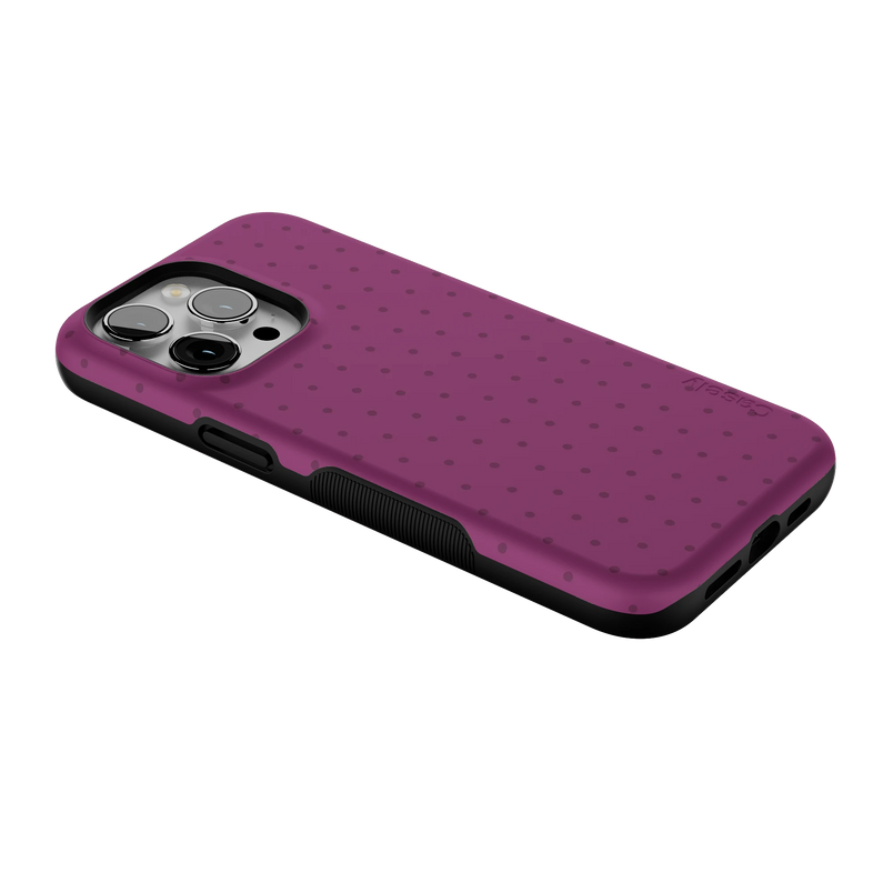 On the Dot | Plum Polka Dot Case