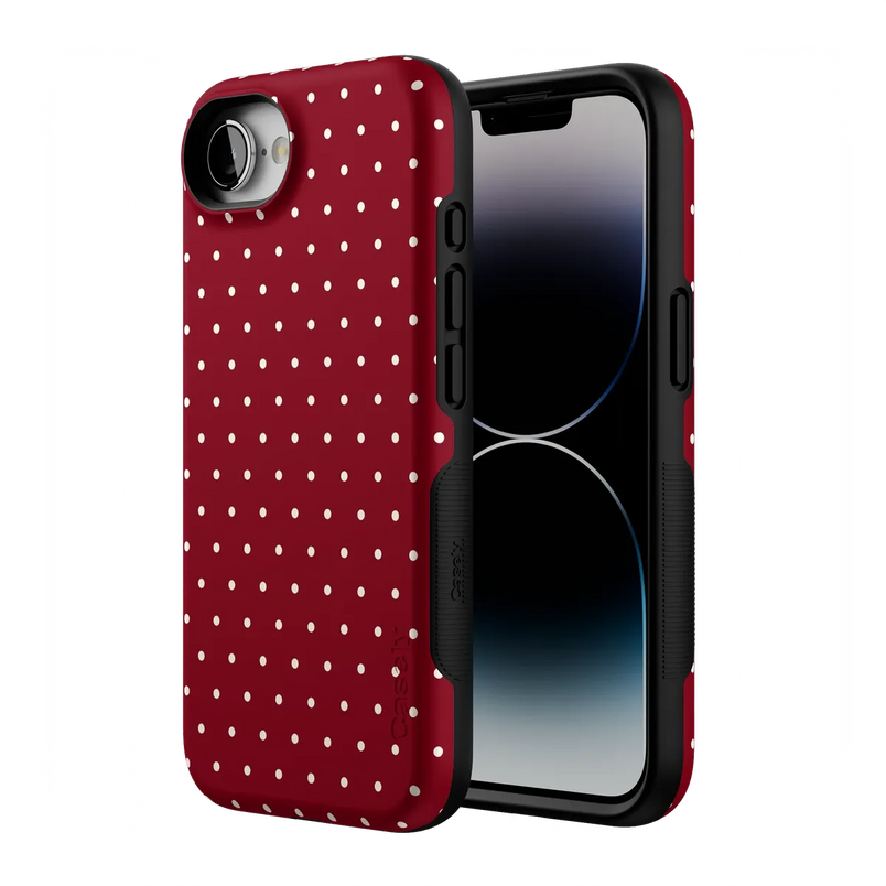 On the Dot | Maroon Polka Dot Case