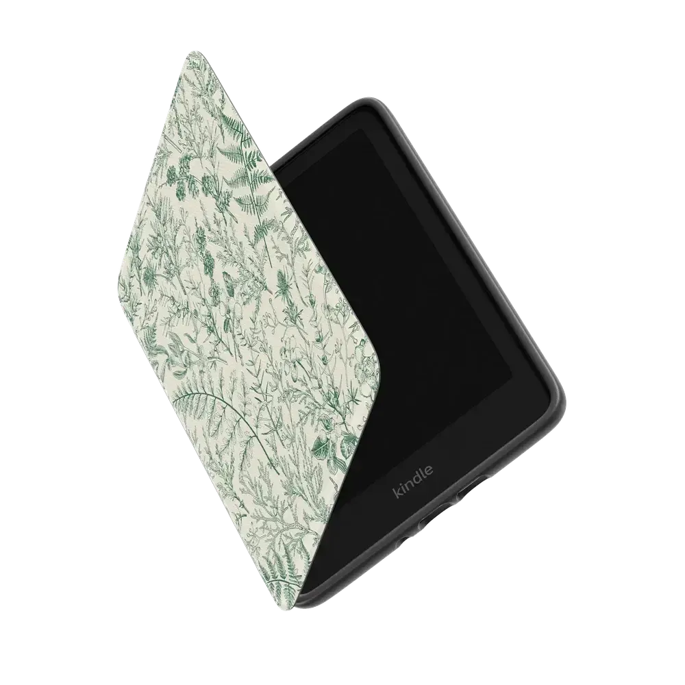 Sage Garden Green Floral Kindle Case - Thumbnail 3