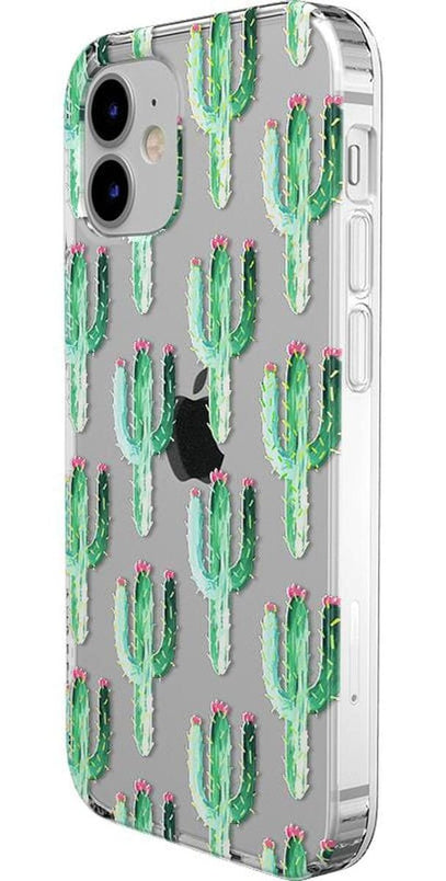 Lookin' Sharp | Cactus Patterned Clear Floral Case iPhone Case get.casely 