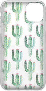 Lookin' Sharp | Cactus Patterned Clear Floral Case iPhone Case get.casely 