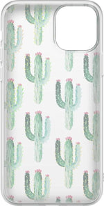 Lookin' Sharp | Cactus Patterned Clear Floral Case iPhone Case get.casely 