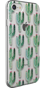 Lookin' Sharp | Cactus Patterned Clear Floral Case iPhone Case get.casely 