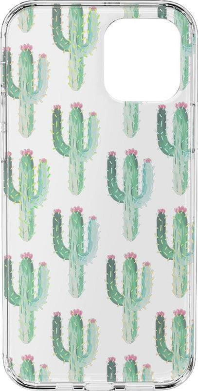Lookin' Sharp | Cactus Patterned Clear Floral Case iPhone Case get.casely 