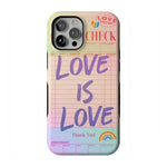 Love is Love | Guest Check Pride Case Phone Case Casetry Bold Flex + MagSafe® iPhone 12 Pro Max