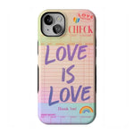 Love is Love | Guest Check Pride Case Phone Case Casetry Bold Flex + MagSafe® iPhone 14 Plus