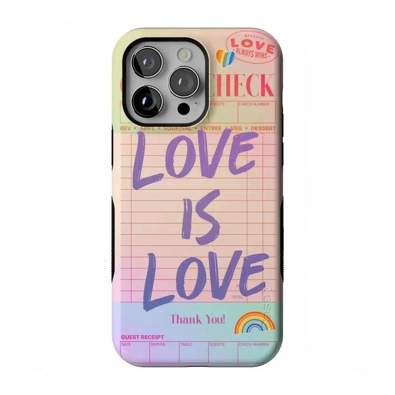 Love is Love | Guest Check Pride Case Phone Case Casetry Bold Flex + MagSafe® iPhone 14 Pro Max