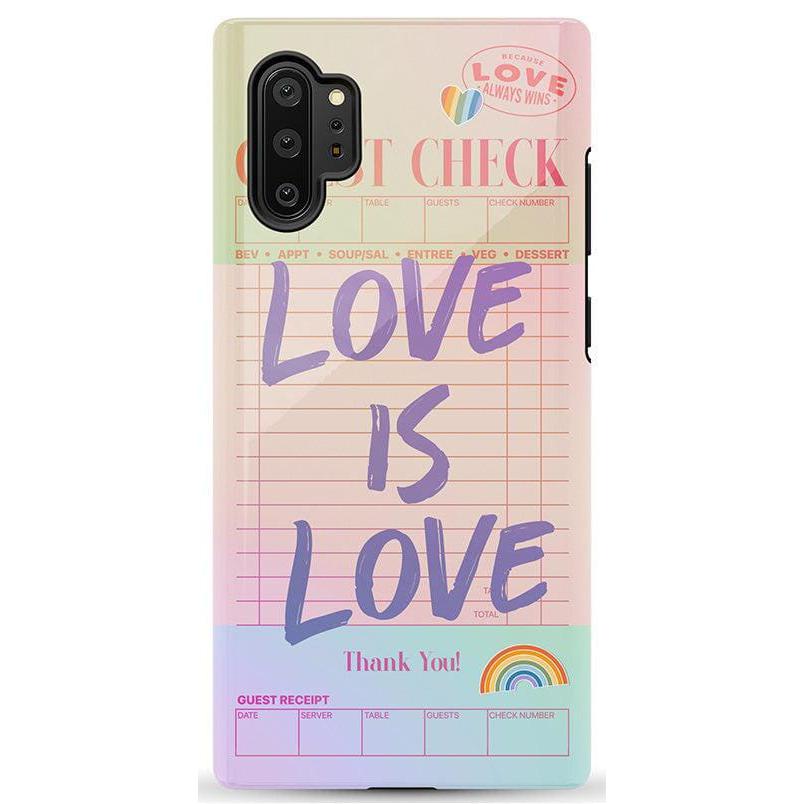 Love is Love | Guest Check Pride Case Phone Case Casetry Essential Galaxy Note 10 Plus