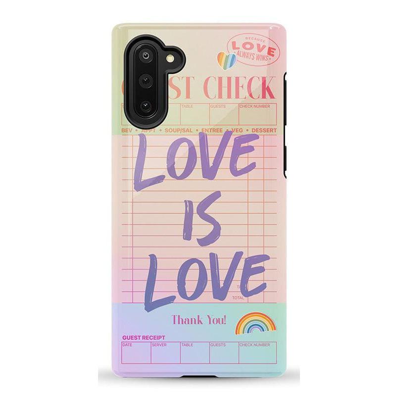 Love is Love | Guest Check Pride Case Phone Case Casetry Essential Galaxy Note 10