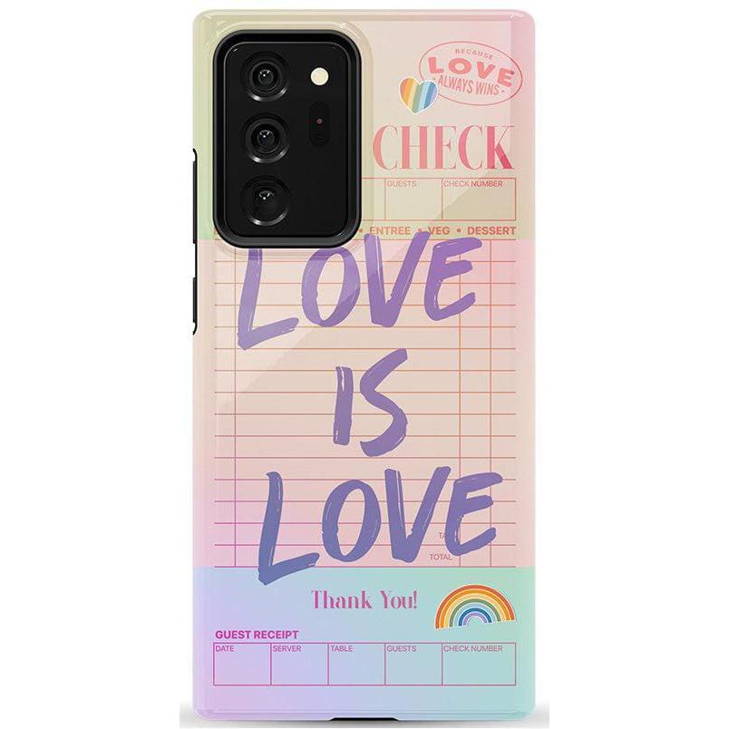 Love is Love | Guest Check Pride Case Phone Case Casetry Essential Galaxy Note 20 Ultra