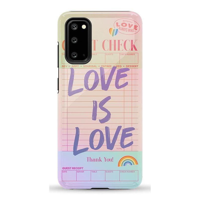 Love is Love | Guest Check Pride Case Phone Case Casetry Essential Galaxy S20