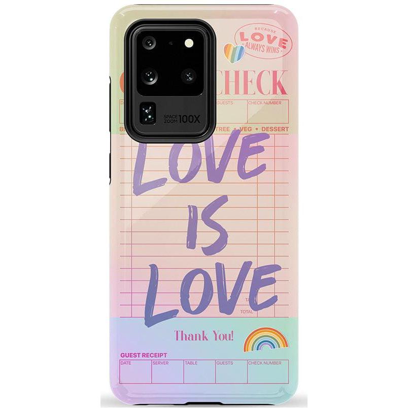 Love is Love | Guest Check Pride Case Phone Case Casetry Essential Galaxy S20 Ultra