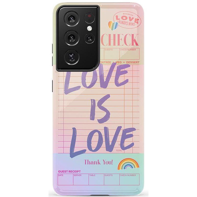 Love is Love | Guest Check Pride Case Phone Case Casetry Essential Galaxy S21 Ultra