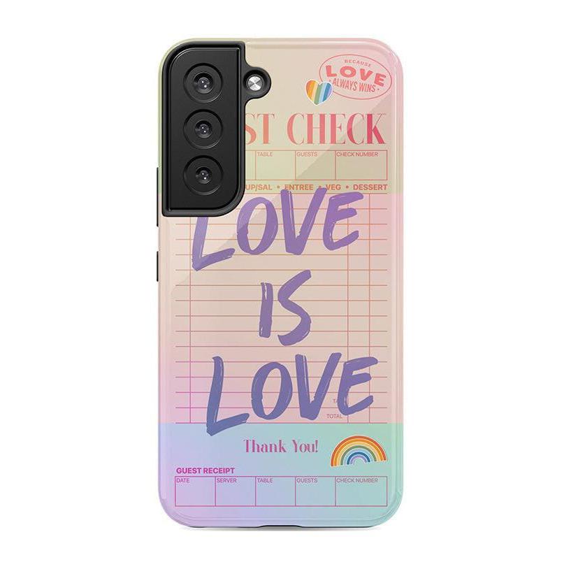 Love is Love | Guest Check Pride Case Phone Case Casetry Essential Galaxy S22
