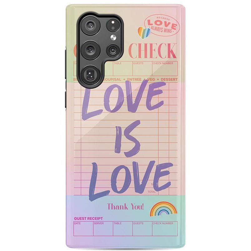 Love is Love | Guest Check Pride Case Phone Case Casetry Essential Galaxy S22 Ultra