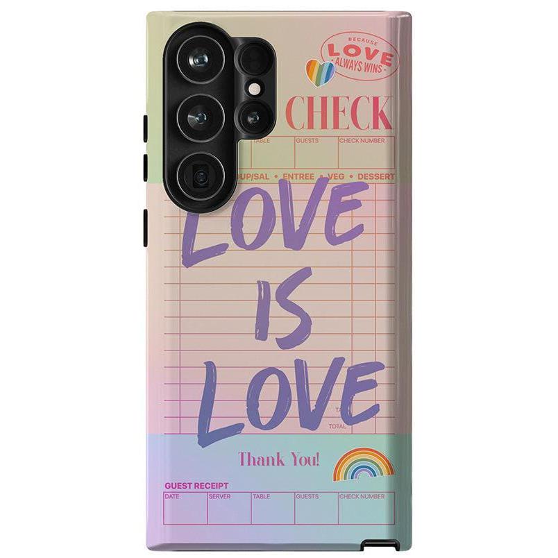 Love is Love | Guest Check Pride Case Phone Case Casetry Essential Galaxy S23 Ultra