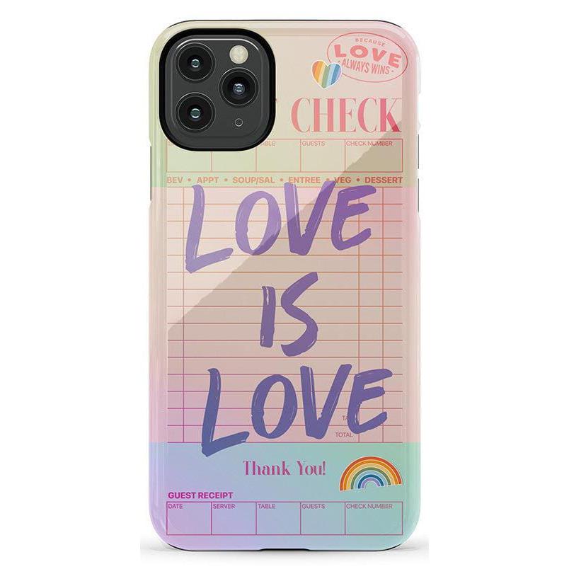 Love is Love | Guest Check Pride Case Phone Case Casetry Essential iPhone 11 Pro Max