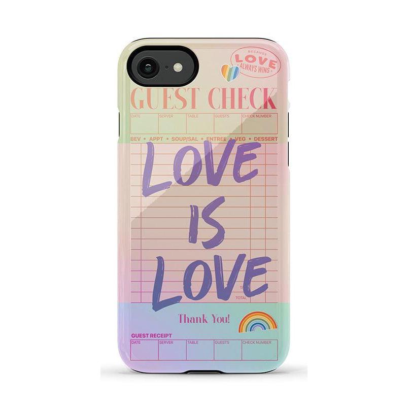 Love is Love | Guest Check Pride Case Phone Case Casetry Essential iPhone SE (2020 & 2022)