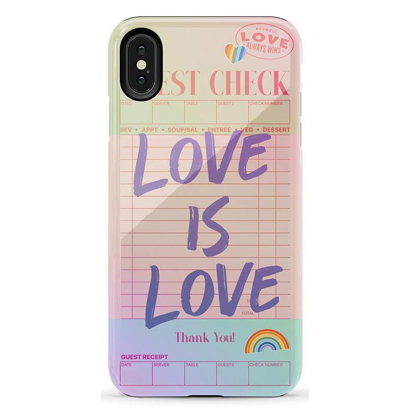 Love is Love | Guest Check Pride Case Phone Case Casetry Essential iPhone XS Max 
