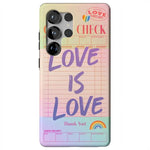 Love is Love | Guest Check Pride Case Phone Case Casetry Essential + MagSafe® Galaxy S25 Ultra