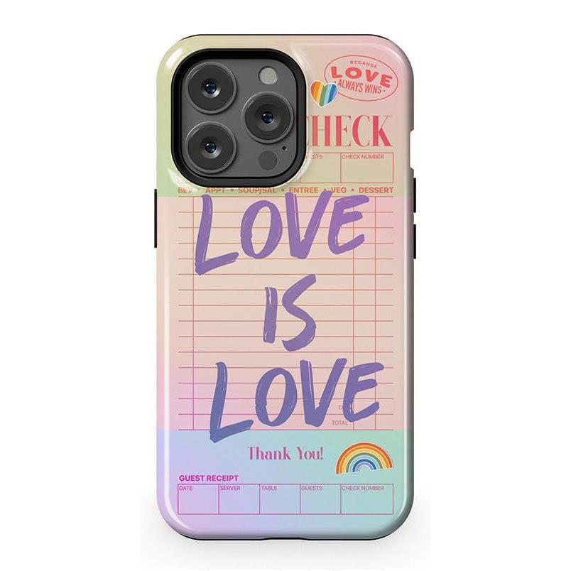 Love is Love | Guest Check Pride Case Phone Case Casetry Essential + MagSafe® iPhone 13 Pro
