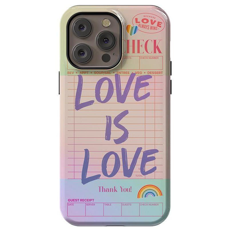 Love is Love | Guest Check Pride Case Phone Case Casetry Essential + MagSafe® iPhone 14 Pro Max