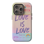 Love is Love | Guest Check Pride Case Phone Case Casetry Essential + MagSafe® iPhone 14 Pro