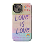 Love is Love | Guest Check Pride Case Phone Case Casetry Essential + MagSafe® iPhone 14