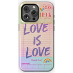 Love is Love | Guest Check Pride Case Phone Case Casetry Essential + MagSafe® iPhone 15 Pro Max