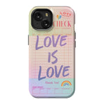 Love is Love | Guest Check Pride Case Phone Case Casetry Essential + MagSafe® iPhone 15