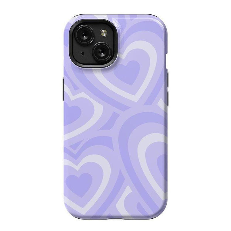 Love Song | Lavender Heart Case iPhone Case get.casely Essential + MagSafe® iPhone 15