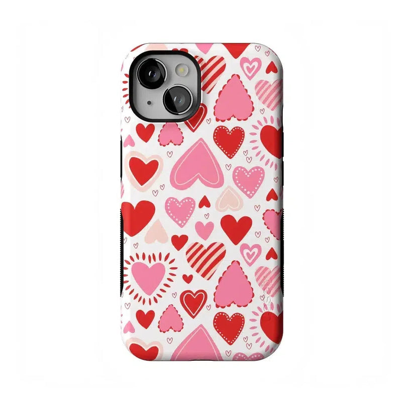 Love Struck | Heart Stickers Case Phone Case Casetry Bold Flex + MagSafe® iPhone 13