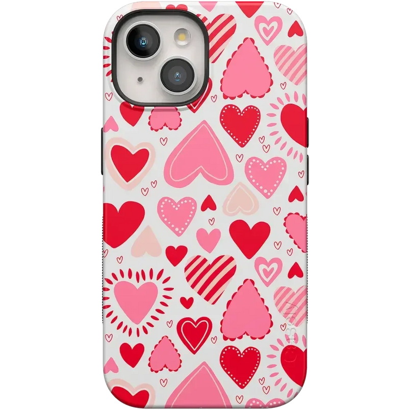 Love Struck | Heart Stickers Case Phone Case Casetry Bold Flex + MagSafe® iPhone 15 Plus 