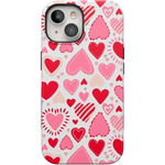 Love Struck | Heart Stickers Case Phone Case Casetry Bold Flex + MagSafe® iPhone 15 Plus 