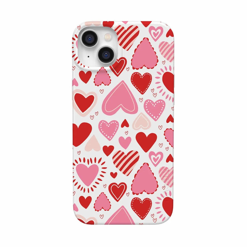 Love Struck | Heart Stickers Case Phone Case Casetry Classic + MagSafe® iPhone 14 Plus 