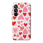 Love Struck | Heart Stickers Case Phone Case Casetry Essential + MagSafe® Galaxy S25