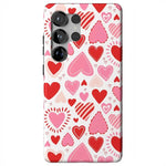 Love Struck | Heart Stickers Case Phone Case Casetry Essential + MagSafe® Galaxy S25 Ultra