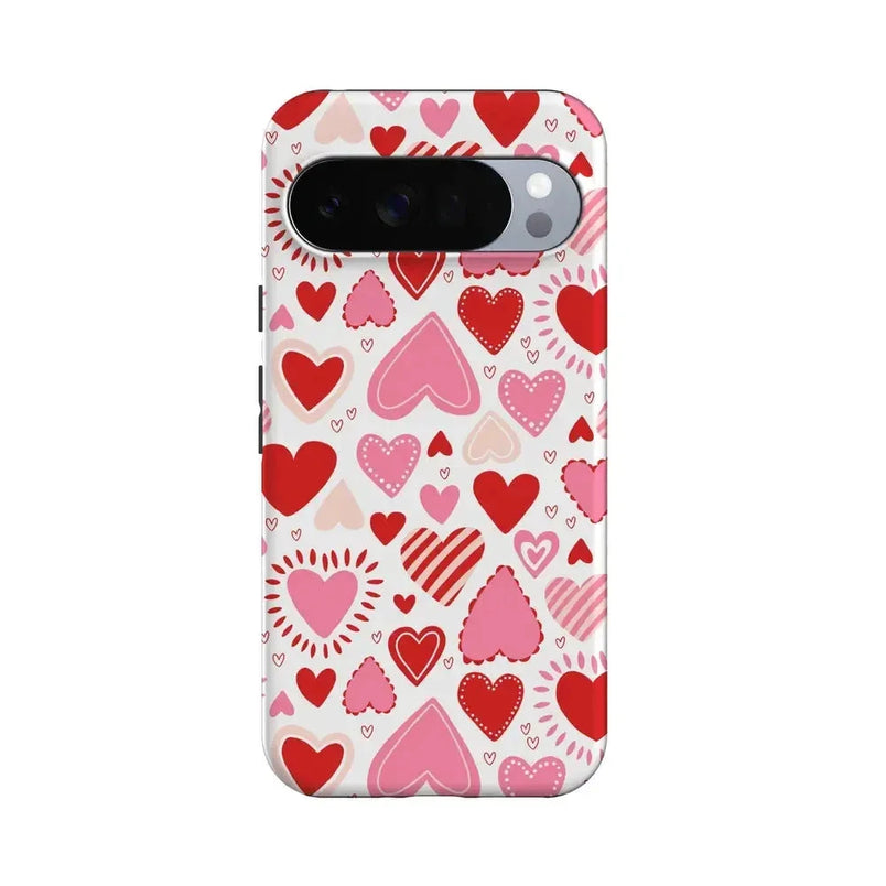 Love Struck | Heart Stickers Case Phone Case Casetry Essential + MagSafe® Google Pixel 10 Pro XL 