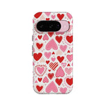 Love Struck | Heart Stickers Case Phone Case Casetry Essential + MagSafe® Google Pixel 10 