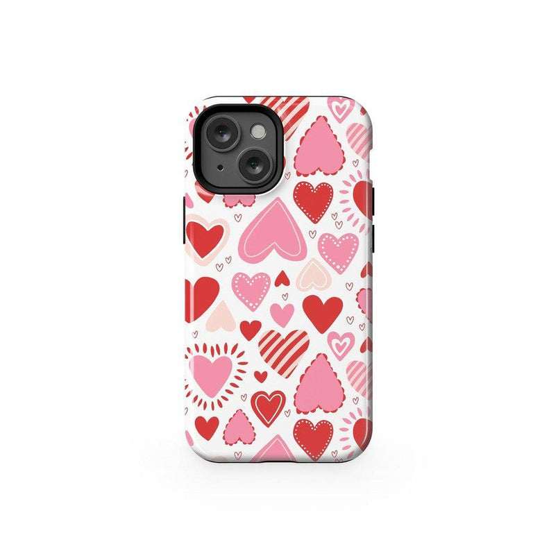 Love Struck | Heart Stickers Case Phone Case Casetry Essential + MagSafe® iPhone 13 Mini