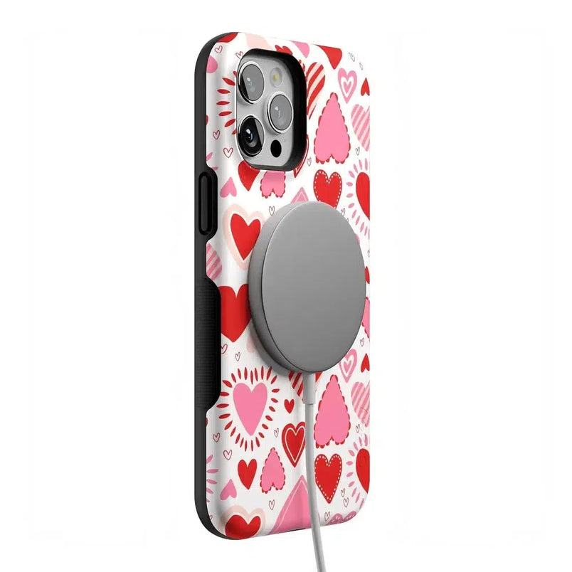 Love Struck | Heart Stickers Case Phone Case Casetry 